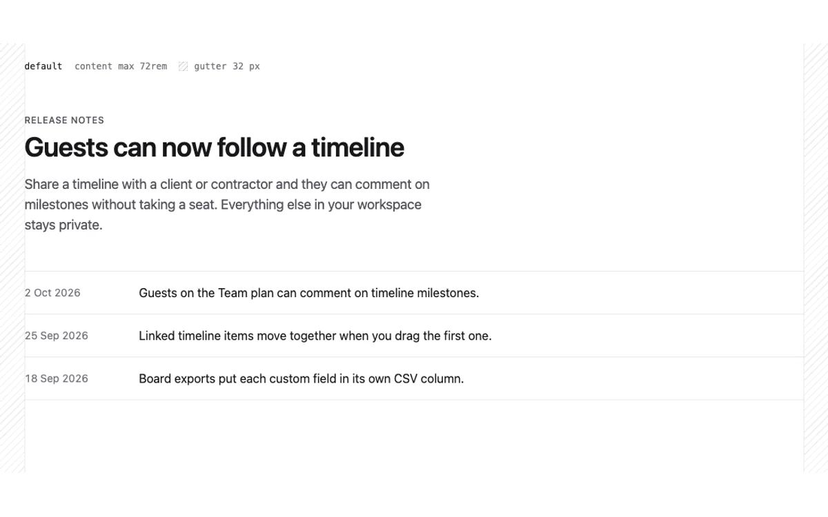 Page container preview